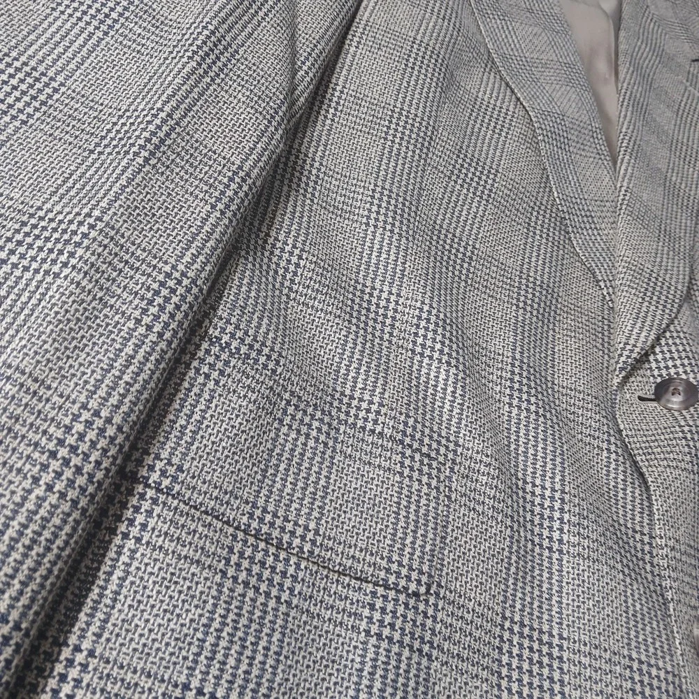 Hart Schaffner Marx Men's Sport Classic Houndstooth 42L-Made USA wool blend $395